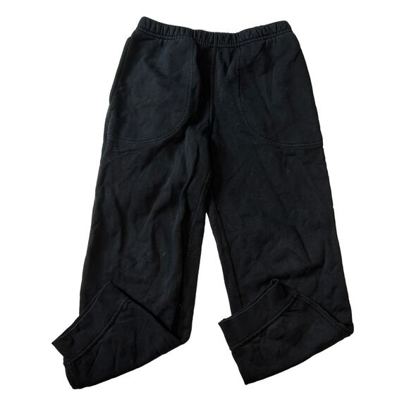 Hanna Andersson 100% Cotton Black Jogger Sweatpants 130 - Picture 1 of 4